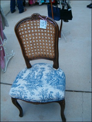 Blue chair yardsale Blue chair yardsale