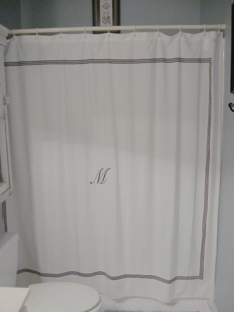 DIY Shower curtain from Target | Southern Hospitality