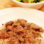 Thumbnail image for Portobello Beef Stew with Cranberry Pilaf