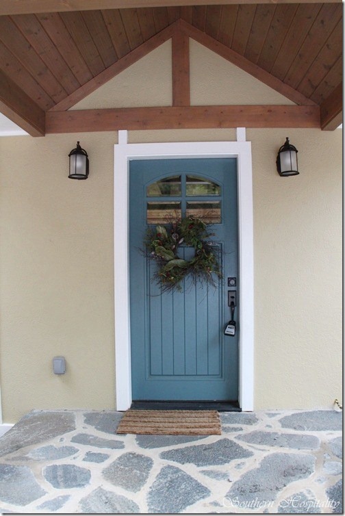 Cottage blue door