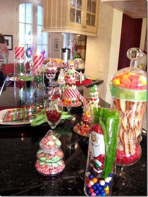 candy and Christmas candy trees