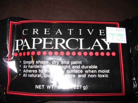 Natural White Creative Paperclay Air Dry Modeling Material, Hobby Lobby