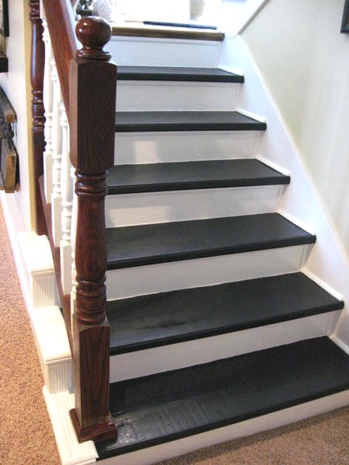The Down Dirty On Stair Project, How To Cut Quarter Round Trim For Stairs