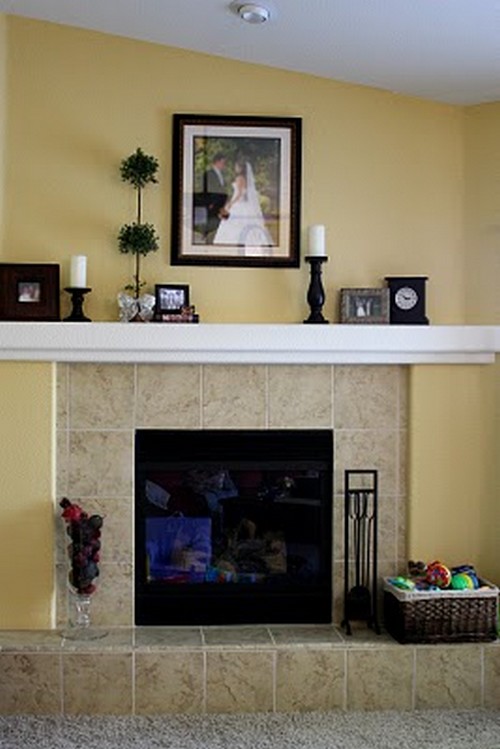 Painted Fireplace Surround and More Living Room Updates, Thrifty Decor  Chick