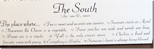 the South plaque