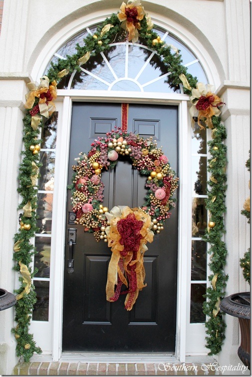 Christmas door garland