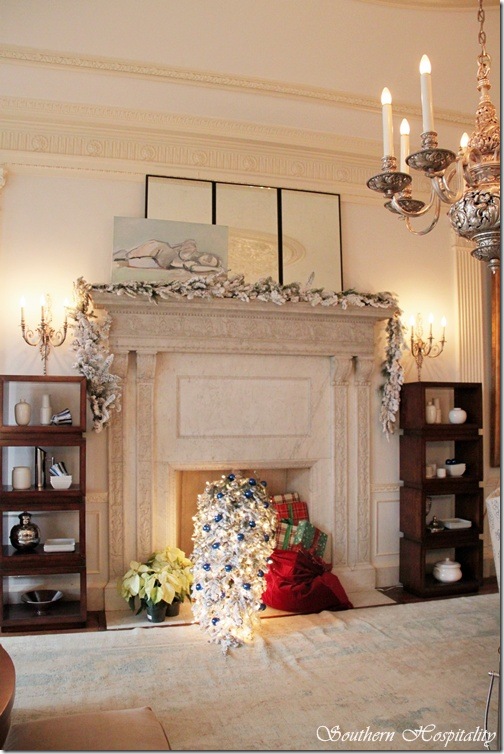 dining room fireplace