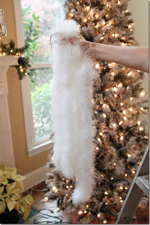 feather boas for tree