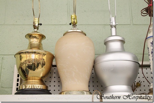 thriftstore lamps