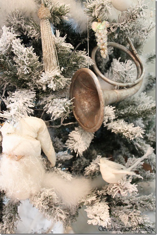 white tree ornaments