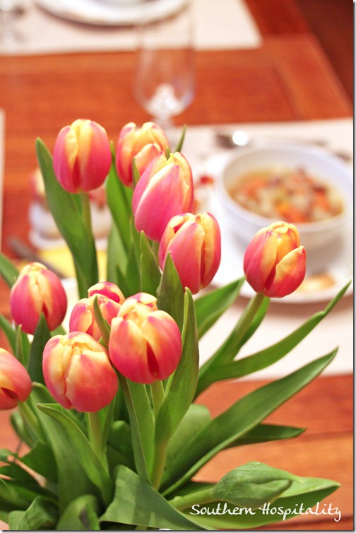 Tulips and beef soup