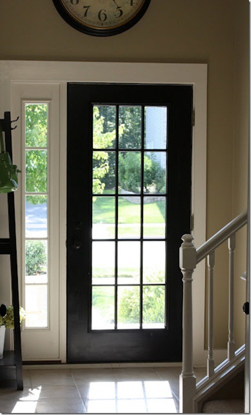 glass insert front door