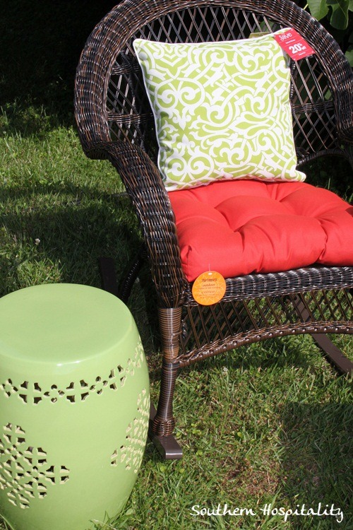 Pier one wicker discount cushions