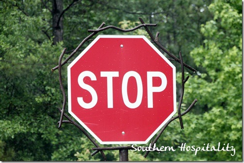 Unique stop sign