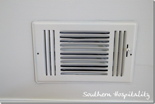 old vents painted Heirloom White