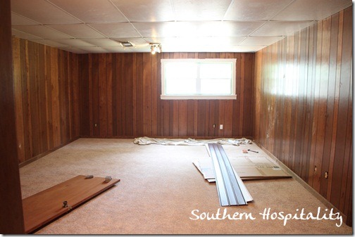 House Renovation Week 12 Paint That Paneling People Southern Hospitality