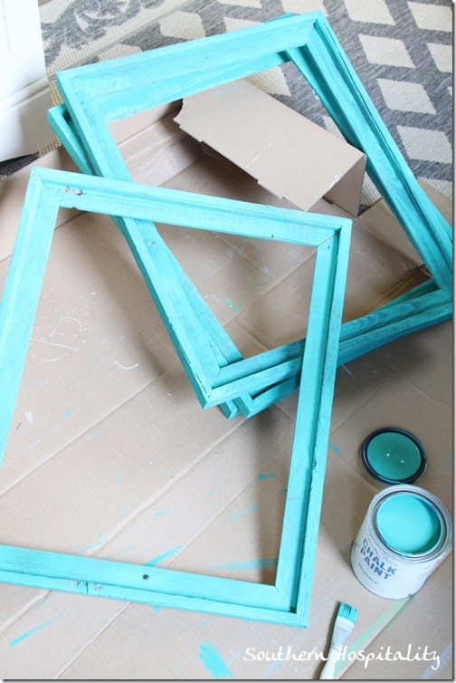 Annie Sloan chalk paint Florence frames