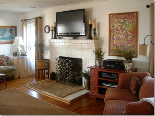 living room fireplace