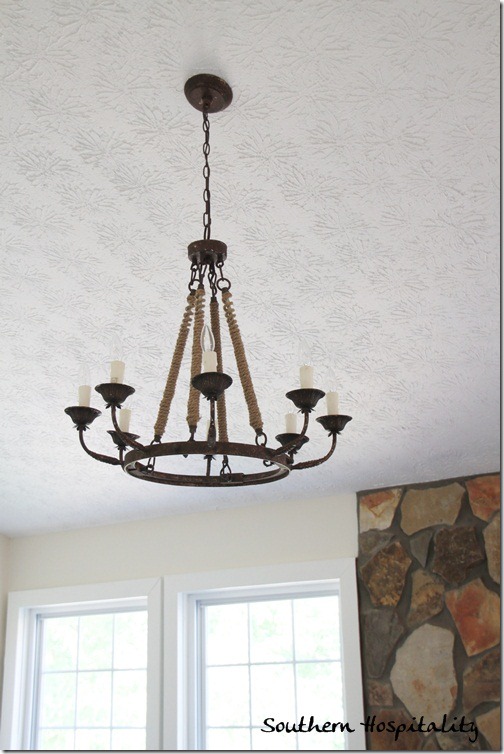 Ballard Designs light fixture living room