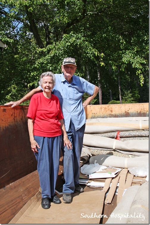 Mom and Dad anniversary dumpster