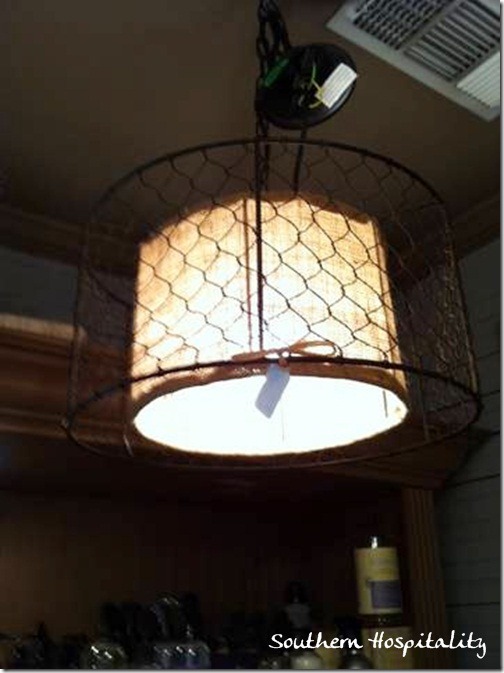 wire basket light fixture