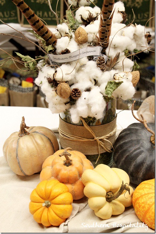 cotton and pumpkins