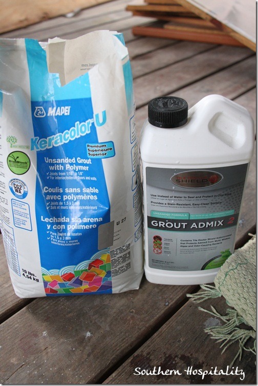 grout and admix