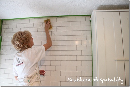 how to install subway tile backsplash