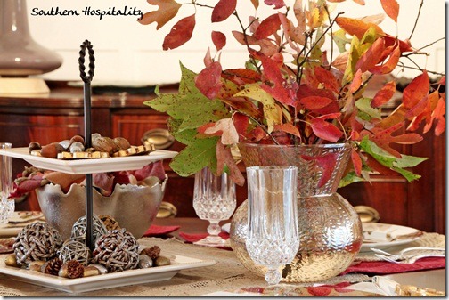 Holiday Christmas tablescape