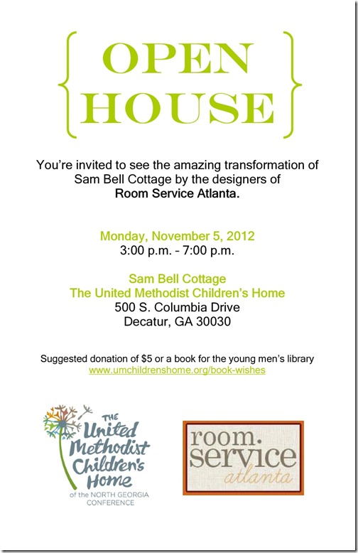 Sam Bell Open House Invite