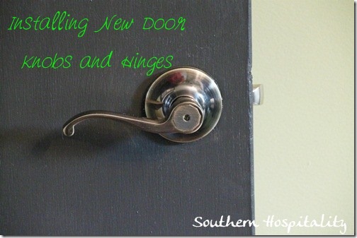 How To Install New Door Knobs And Hinges