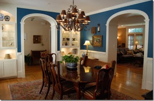 blue dining room