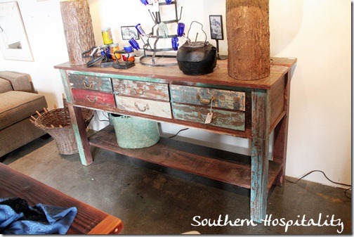 reclaimed wood table