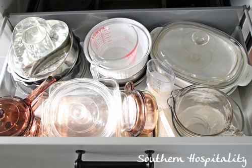 Ikea Kitchen Renovation glass drawer