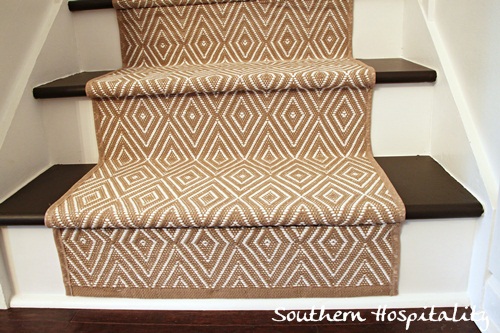 bottom stair runner install