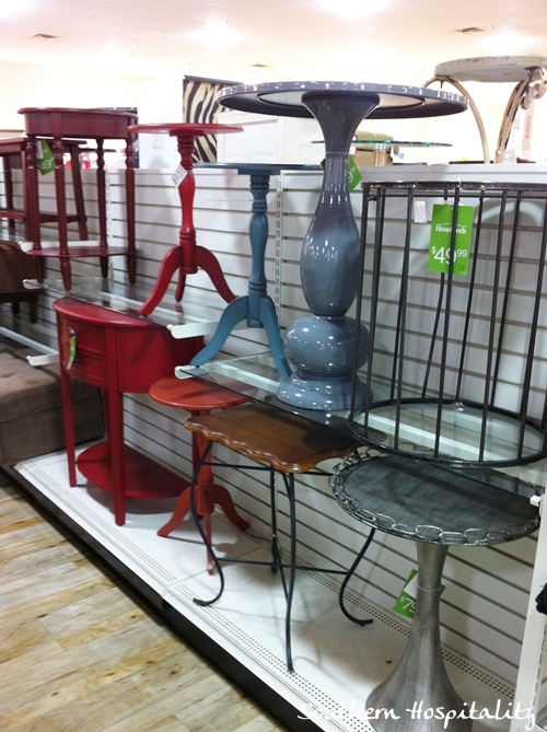 End tables on sale at homegoods