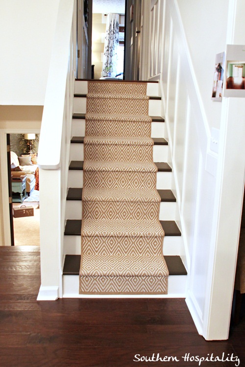 Painted Stairs And Adding Runners Southern Hospitality