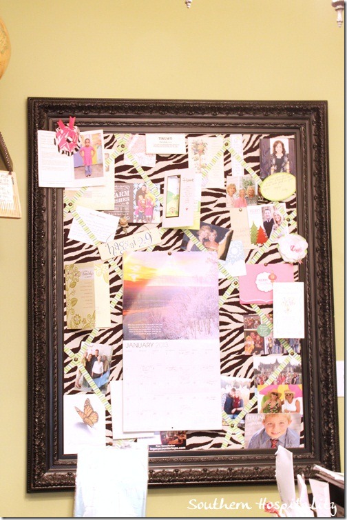 zebra bulletin board