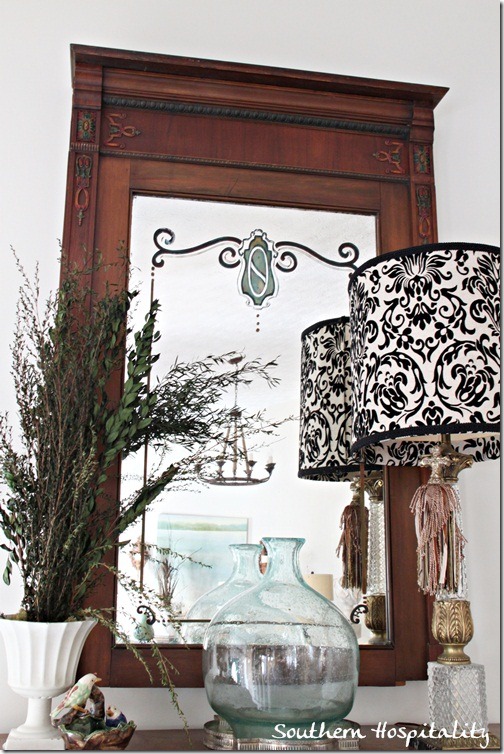 foyer table and mirror