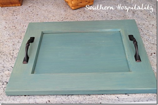 finished tray milk paint