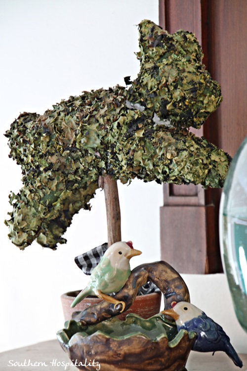mossy bunny and birds