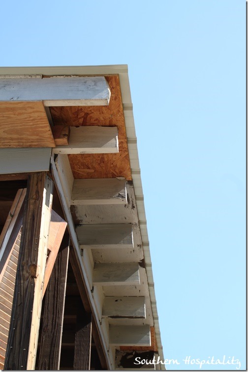 rafters under porch