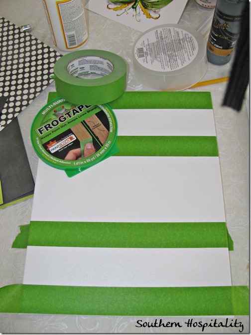 taping stripes with FrogTape