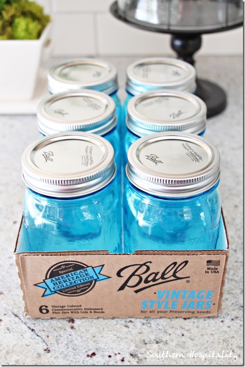 Collector edition blue Ball jars