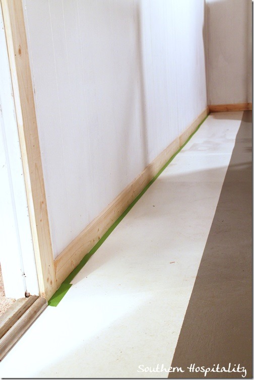 Frogtape around the room