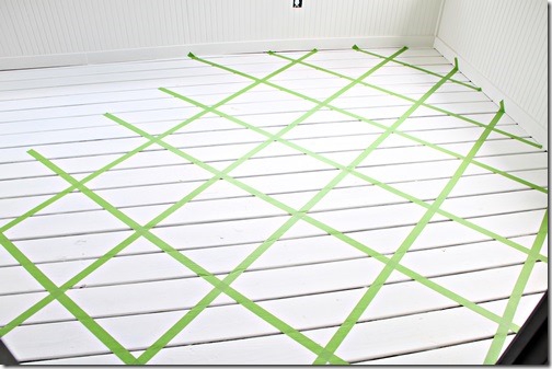 Frogtape on floor