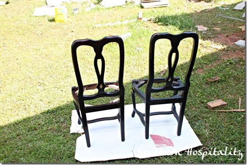 Furniture: Updating with Black Spray Paint - Southern Hospitality