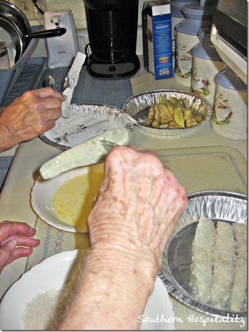 frying eggplant