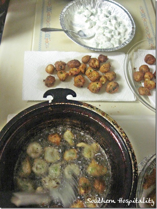 frying okra