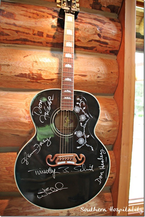 guitar signed by Eagles